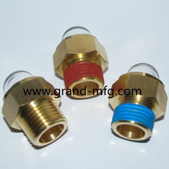 Domed Hexagon Oil Sight Glass(NPT,BSP & Metric Thread) BLOWER DOME SIGHT GLASS