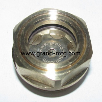 G1 INCH BRASS  OIL SIGHTING GLASS OIL INDICATOR BRASS BUBBLE OIL SIGHT GLASS