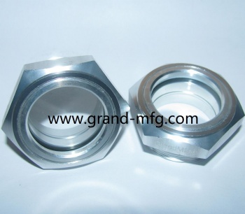 Dryer machine Hexagon Aluminum Oil oiler Sight Glass indicator plugs ( BSP Thread)