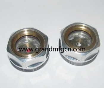 Hexagon Aluminum Oil Sight Glass Indicator plugs( Metric Thread)