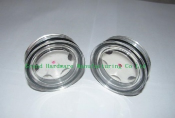 Press Fit Plastic Circular Oil Sight Glass indicator plugs for air compressor