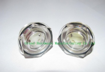 Press Fit Plastic Circular Oil Sight Glass indicator plugs for air compressor