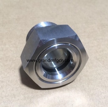 1inch hexagon stainless steel oil level sight glass SUS304 SUS316 NPT thread
