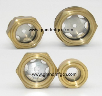 G thread 3/4 brass oil level sight gauge oil indicators