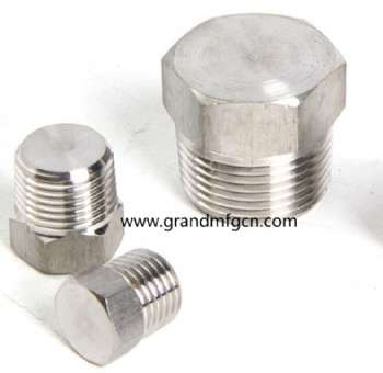 CNC precision machined parts stainless steel ss304 hexagon plug