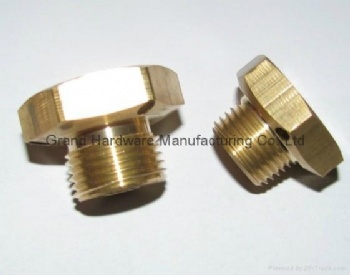 Simple type Hydraulic Brass Breather Vent Plugs with filter NPT Thread