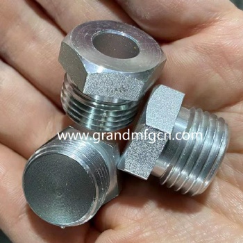 CNC precision machined parts aluminum hexagon plug