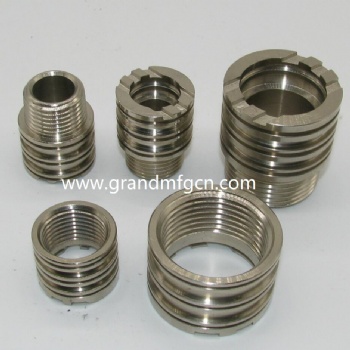 Nickel plated brass insert fittings custom precision turned parts