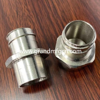NPT thread CNC precision machined part stainless steel connectors