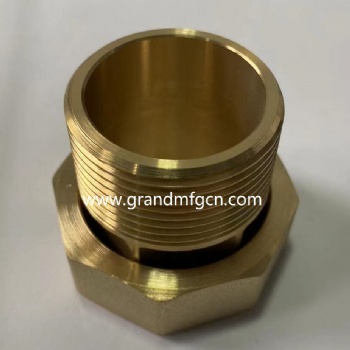 NPT thread CNC precision machined part brass connectors