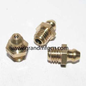 natural hex brass grease nipples M12X1.25 M10X1.25