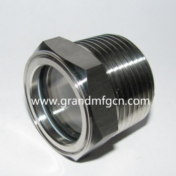 1 inch Hexagon Stainless Steel 304 Oil Sight Glass(NPT Thread)