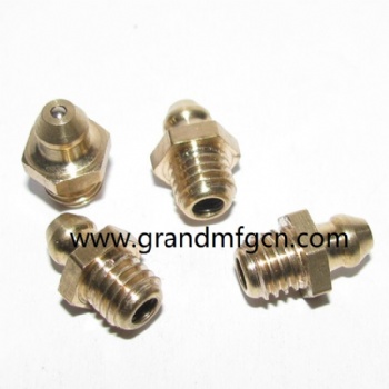 natural hex brass grease nipples M12X1.25 M10X1.25