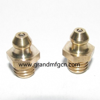 natural hex brass grease nipples M12X1.25 M10X1.25