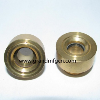 M20X1.5 Male Sight Glass Checks Coolant Level or Air Compressor Heavy Duty Solid Brass Sight Glass Super Transparent Glass Sight Window Glass Oil Sight Gauge Easily Threading