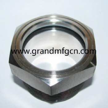 Hexagon Stainless Steel Oil Liquid level Sight Glass