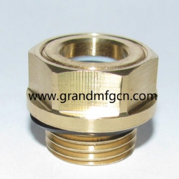 G1/8 SPEED REDUCERS BRASS OIL SIGHT GLASS INDICATOR BRASS BUBBLE SIGHT GLASS