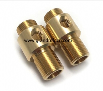 NPT thread CNC precision machined part brass connector