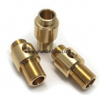 BSP thread CNC precision machined part brass connector