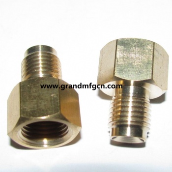 NPT thread CNC precision machined part stainless steel connectors