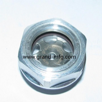 Platinum Vacuum Pump Aluminum Oil Level Sight Glass BSP