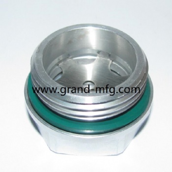 GRANDMFG Aluminum Overflow Expansion Tank Sight Glass