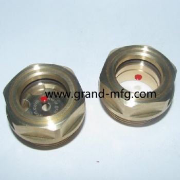 GM-BM22 GrandMfg® Brass Oil Sight Glass Supplier Booster Pumps Oil Levels