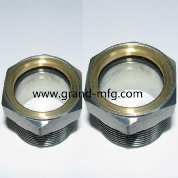 Industrial Pump NPT Zinc Plated Oil Sight Glass Viewport Indicator Custom Available