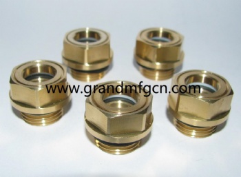 Mechanical Vacuum Booster GrandMfg® NPT Thread Brass Oil Sight Glass Plug Indicators Gauge