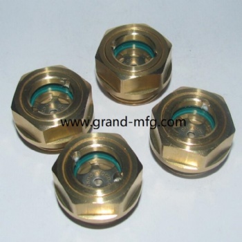 G thread 1/2 inch brass oil level sight gauge oil indicators