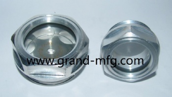 Mechinical Diaphragm metering pump aluminum oil sight glass plug