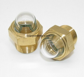 NPT 3/4 Brass 3-D Bullseye Sight Glass plugs