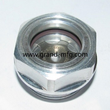 aluminum oil level sight glass oil level gauge indicators BullsEye aluminum knob oil sight glass M42 M52