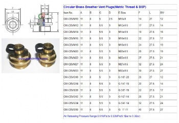 Hexagon Gearbox Brass Breather Vent Plugs NPT 3/4 INCH