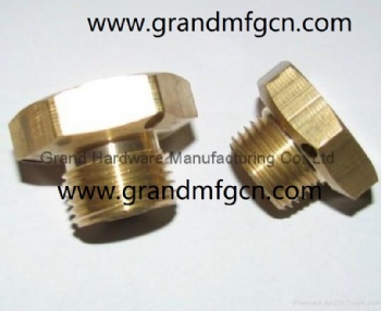 Hexagon Hydraulic cylinders Brass Breather Vent Plug valve M16X1.5