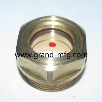G thread brass fluid viewport sight glass window oil indicator