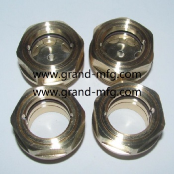 BSP thread 1 inch brass oil sight glass gear reducer oil levels