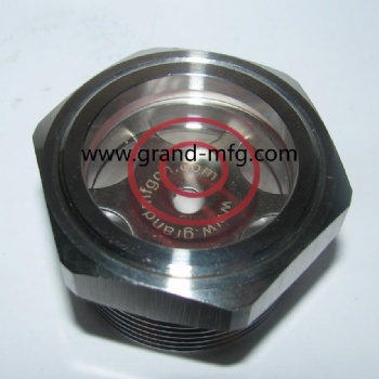 NPT 1 1/2 INCH STAINLESS STEEL OIL SIGHT GLASS WITH REFLECTOR