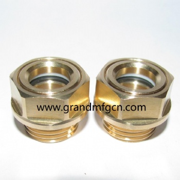 M20X1.5 brass fluid viewport sight glass oil level sights