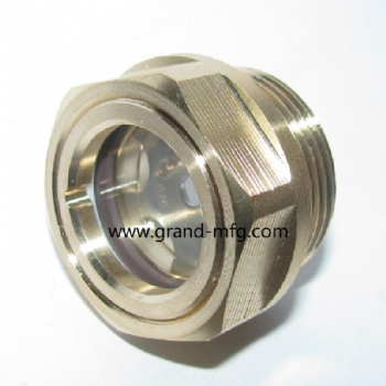 M22X1.5 brass fluid viewport oil sight glass oil sight plug