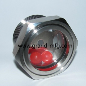 BSP Nickel plated steel fluid viewport sight glass Roots blower oil sight plug
