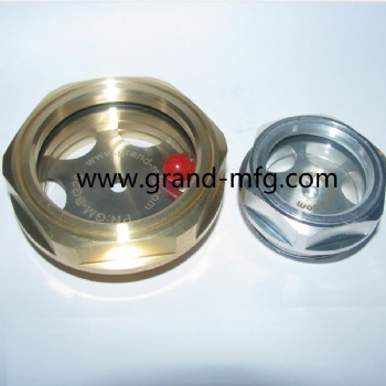 Air compressor aluminum bulleye oil level sight glass gauge oil indicators