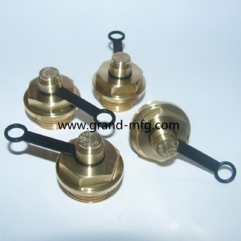 Mechanical equipment fittings M18 brass vent plug Air vent valve pressure brass breather vent plug