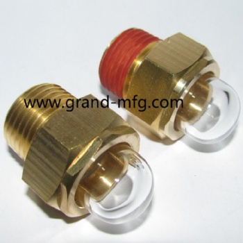 NPT thread 1/2 brass oil level sight glass gauge oil indicators