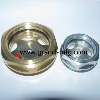 M36x1.5 Industrial Gearbox Brass Oil Sight Glass Oil Indicator Brass Bubble Oil Sight Glass