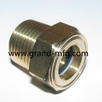 NPT1/2 Safety Brass Sight Glass Assembly for Coolant Level