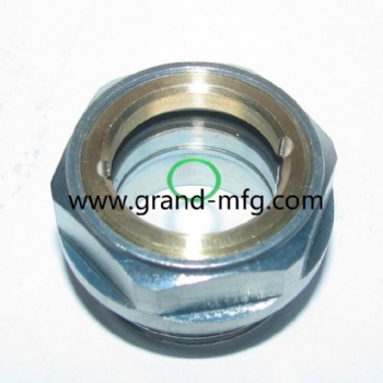 NPT 1 inch zinc plated hydraulic tanks gearbox oil sight glass