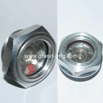 GrandMfg® Brass Oil Sight Glass and Versatile Solution for Oil Receivers and Power Transmission NPT NPTF and BSP Thread Options