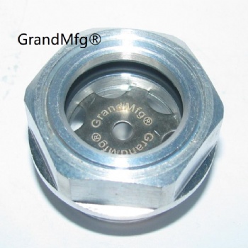 M22X1.5 compressor aluminum oil level sight glass oil levels