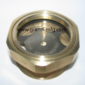 NPT1 INCH BRASS  OIL SIGHTING GLASS OIL INDICATOR BRASS BUBBLE OIL SIGHT GLASS